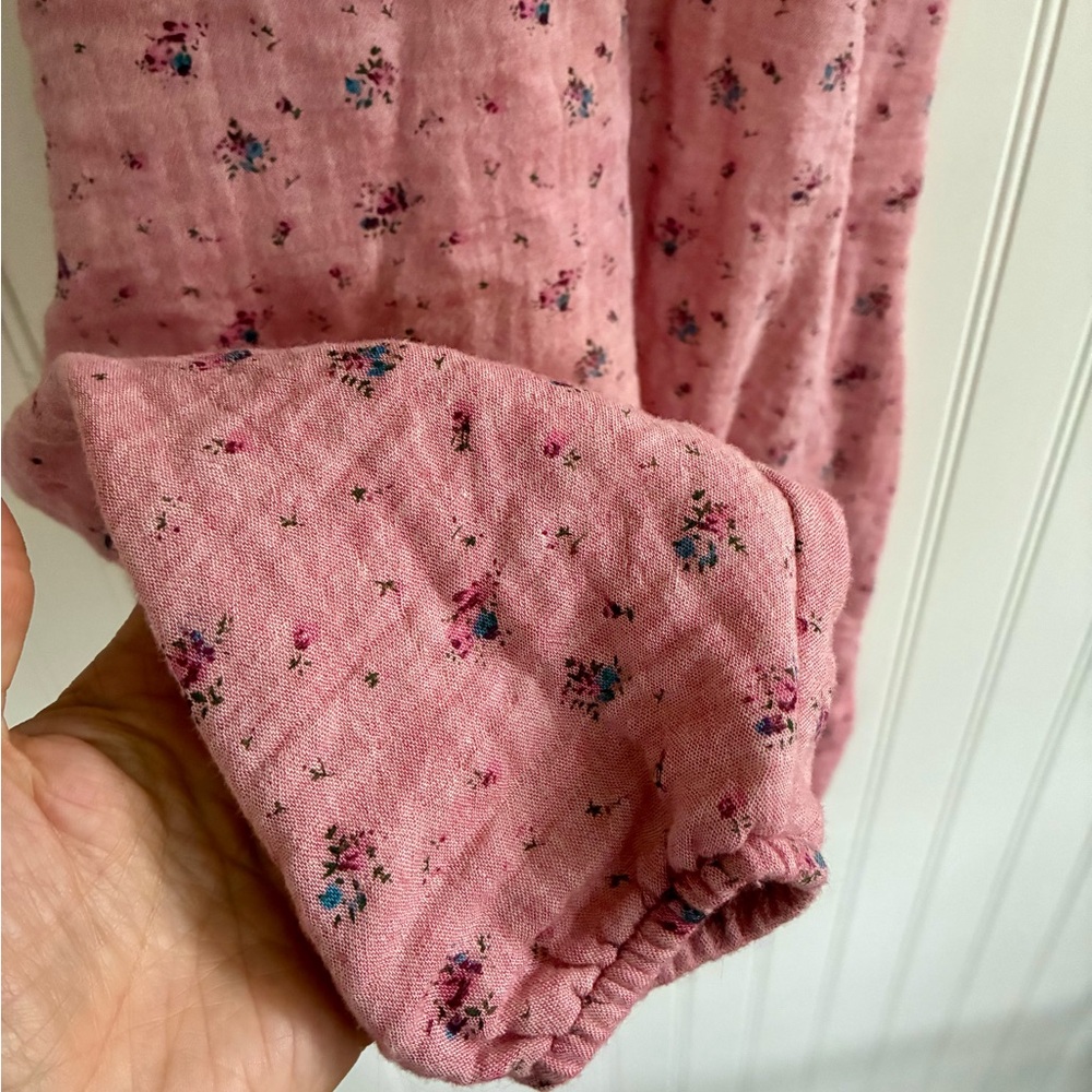 Boy + Girl Pink Floral Romper - Picture 3 of 13